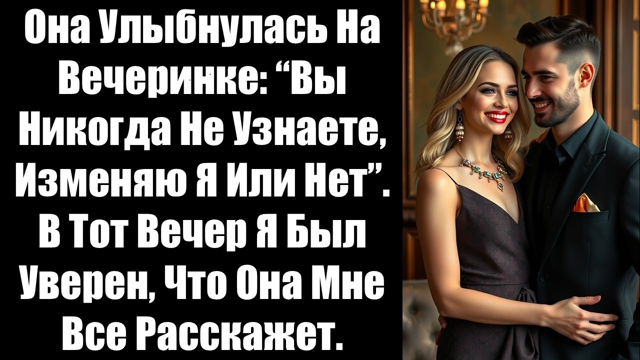Она улыбнулась на вечеринке: “Вы никогда не узнаете, изменяю я или нет”. В тот вечер я был уверен...