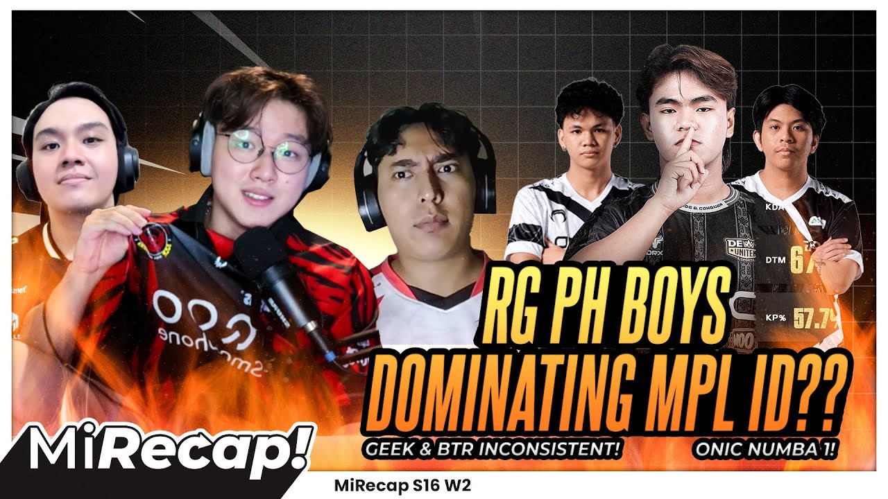 RG PH BOYS DOMINATING MPL ID?? GEEK & BTR INCONSISTENT! ONIC NUMBA 1! #MiRecap MPL ID S16 WEEK 2