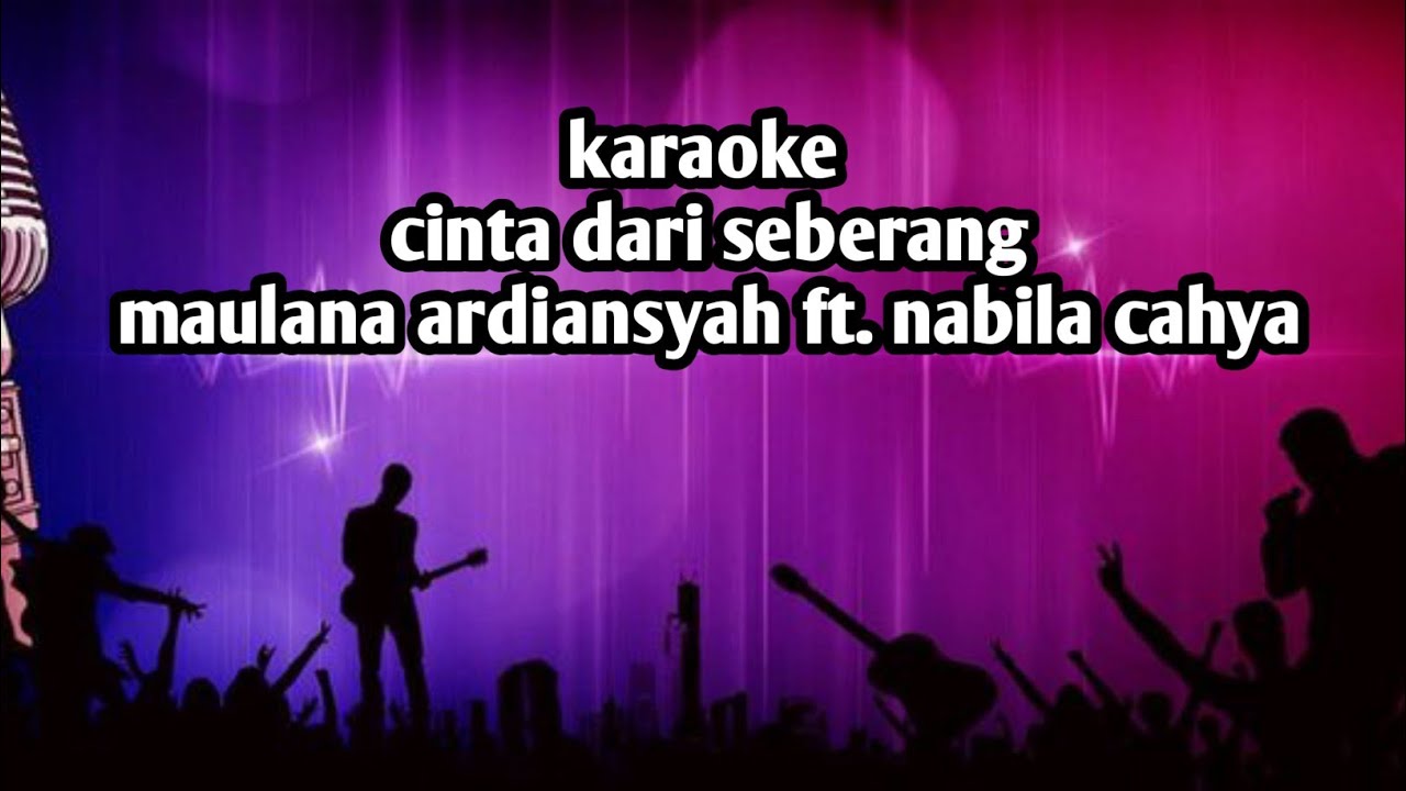 Karaoke Cinta Dari Seberang (Acoustic version) - Maulana Ardiansyah Ft. Nabila Cahya | BastianStudio