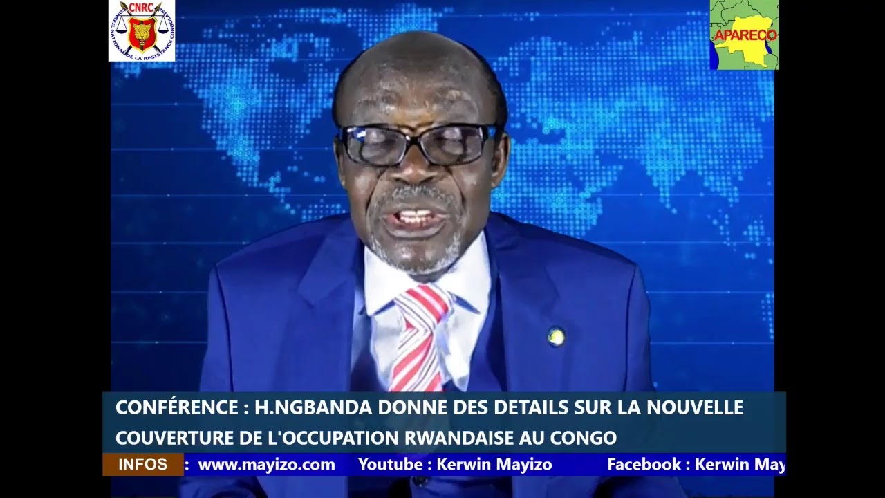 Conférence:H.NGBANDA donne des détails sur la nouvelle couverture de l'occupation rwandaise au Congo