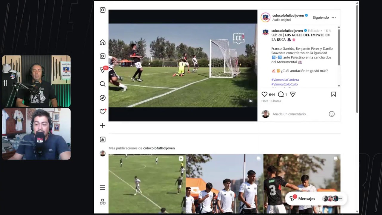 ⚪⚫ DaleAlbo AM EN VIVO | COLO COLO sigue planificando el duelo con AUDAX ITALIANO en la Liga