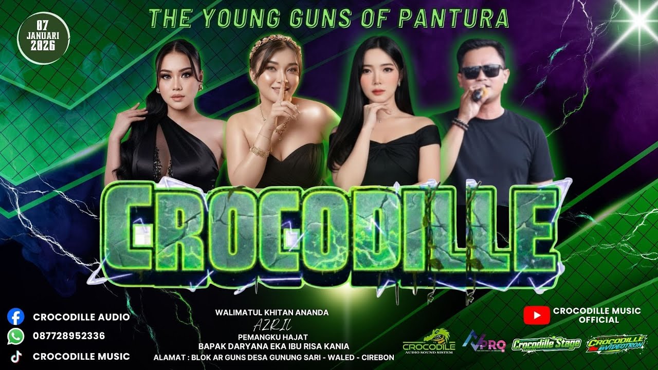 🔴 LIVE CROCODILLE MUSIC ENTERTAINMENT | BLOK AR GUNS DS. GUNUNGSARI - WALED - CIREBON | 06 JAN 2026