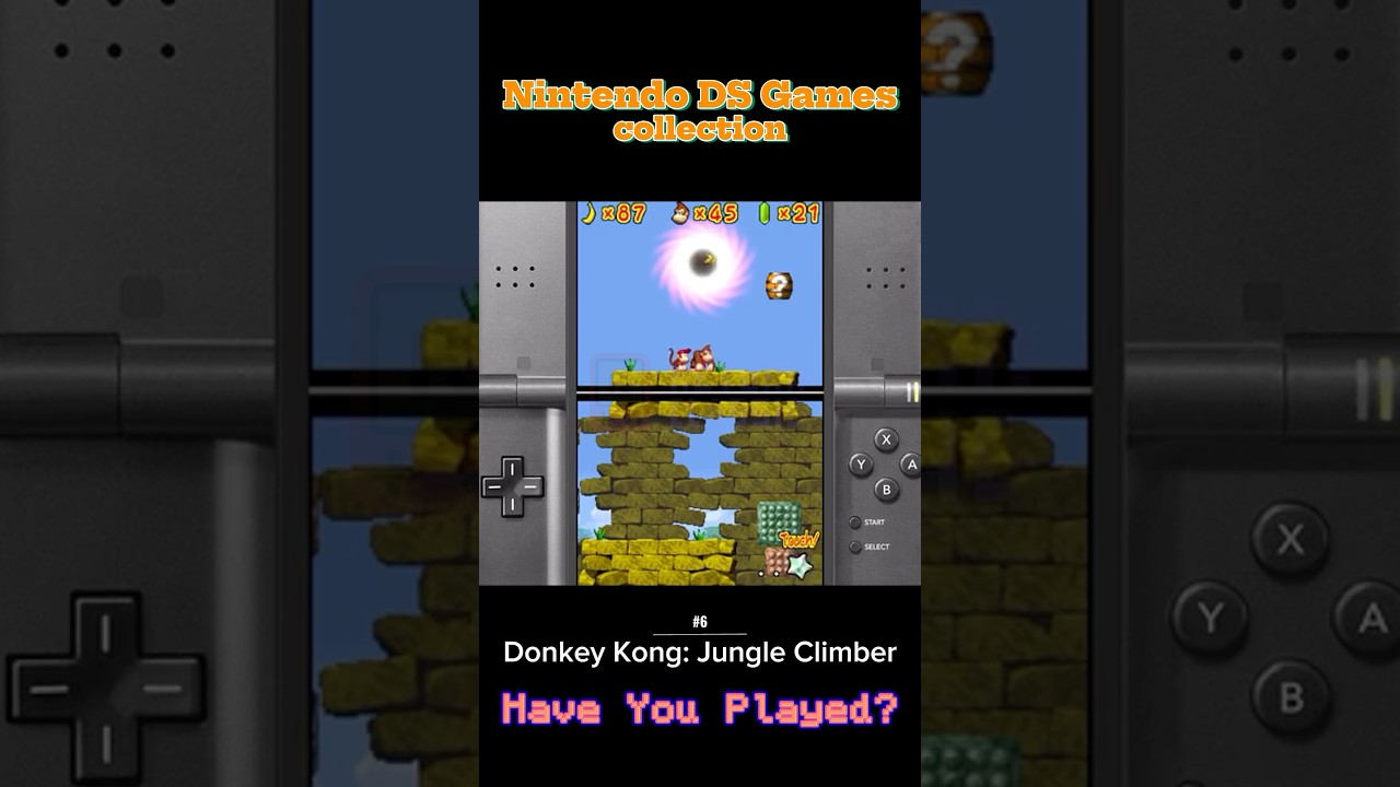 Donkey Kong: Jungle Climber &ndash; Can you beat the jungle?  #donkeykong #retrogaming #nintendodsgames