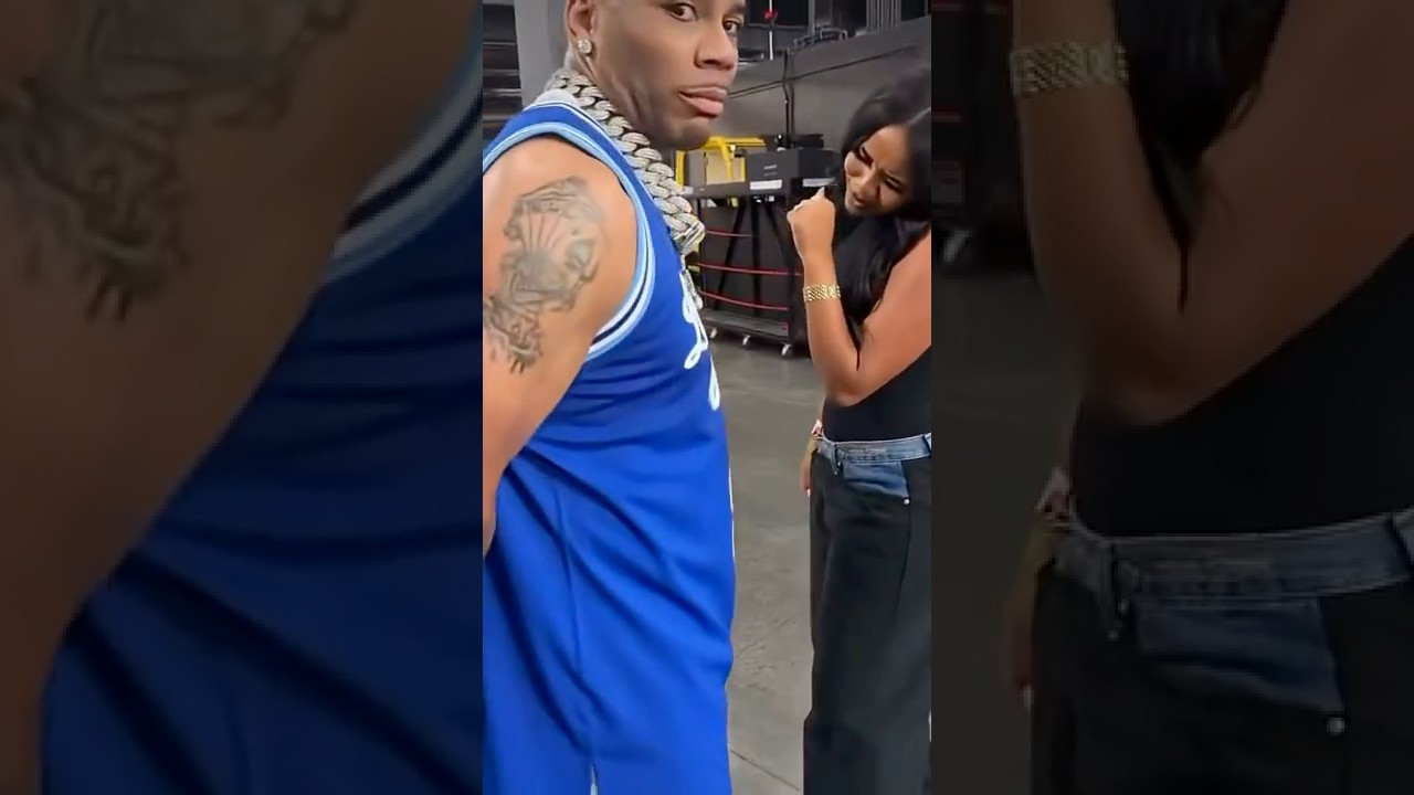 Influencer Dimas Tollinchi Records Nelly & Friends Clowning Backstage