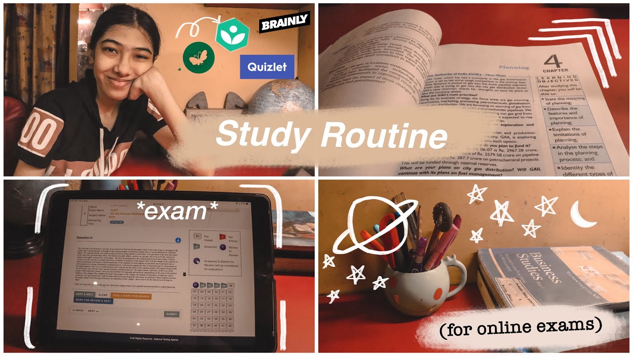 🌱🌻 Study Routine for Online Exams 2020 (how to score better, apps, essentials, tips, hacks)
