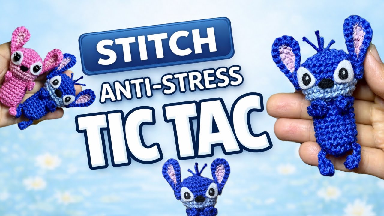 Stitch em Crochê em Tic tac💙| Amigurumi Fácil e Lucrativo 