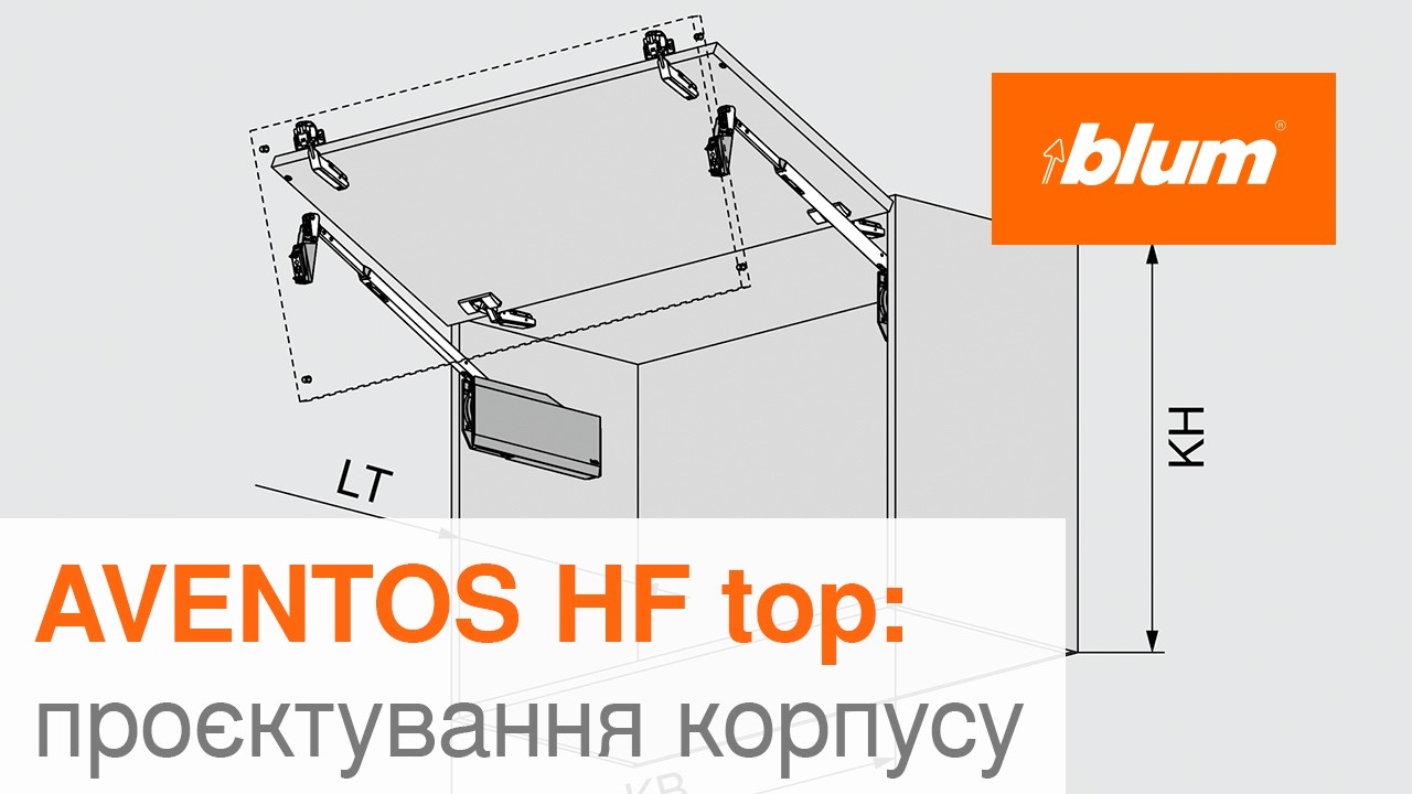 AVENTOS HF top: проєктування корпусу | Blum Ukraine
