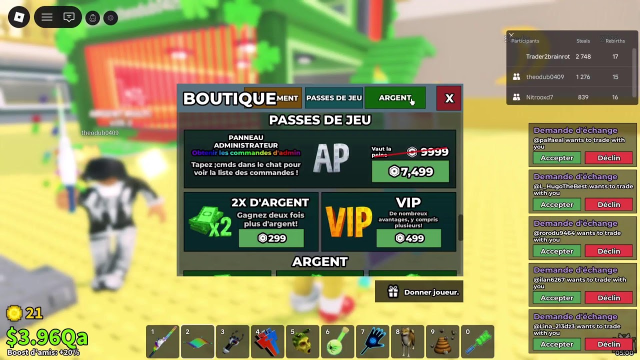 trade machine pseudo : lolosurps559 fait idenx base avec caution