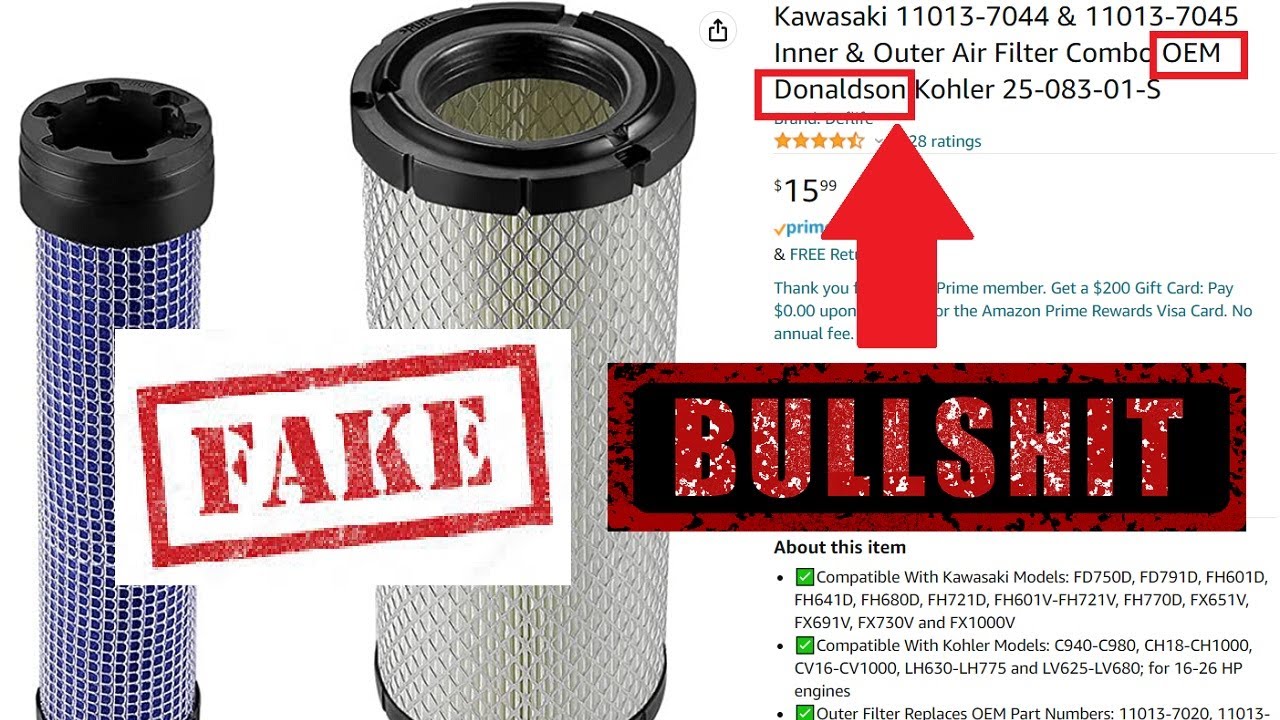 Real Vs. Fake Donaldson Canister Air Filters