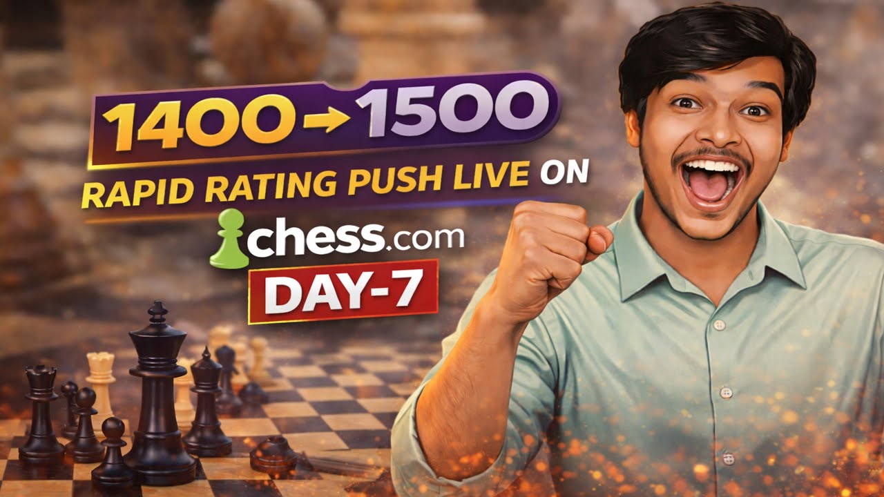 LIVE Chess | Elo Rating Program | 1400 → 1500  Journey Begins on chess.com