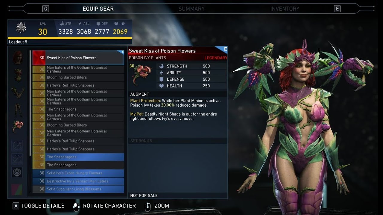 Mean Mother Nature - Poison Ivy Legendary Gear Unlocked | Injustice 2