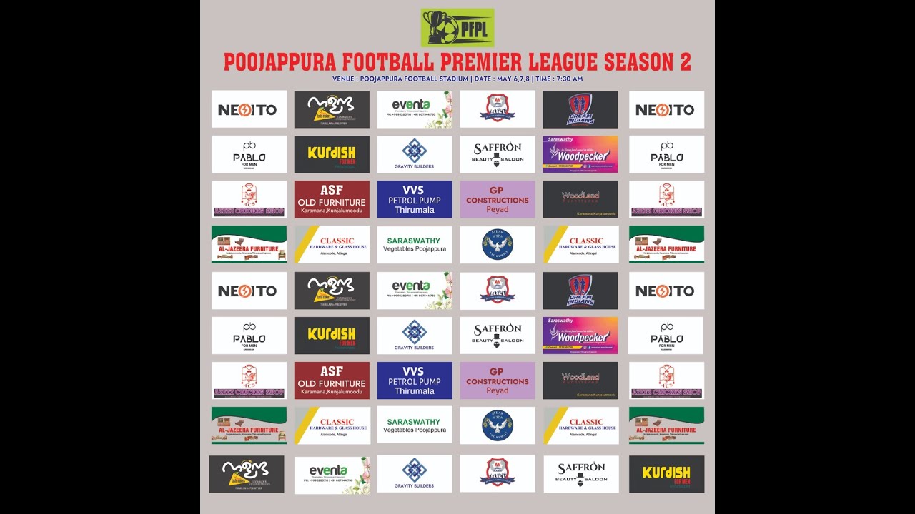 POOJAPPURA FOOTBALL PREMIER LEAGUE SEASON 2 - DAY 2