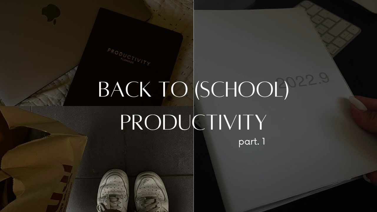 BACK TO (school) PRODUCTIVITY 1 : notion tutorial, mon organisation pour les cours, muji haul