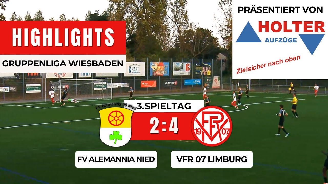 GL: FV Alemannia Nied - VfR 07 Limburg 2:4 | HIGHLIGHTS | 3.Spieltag