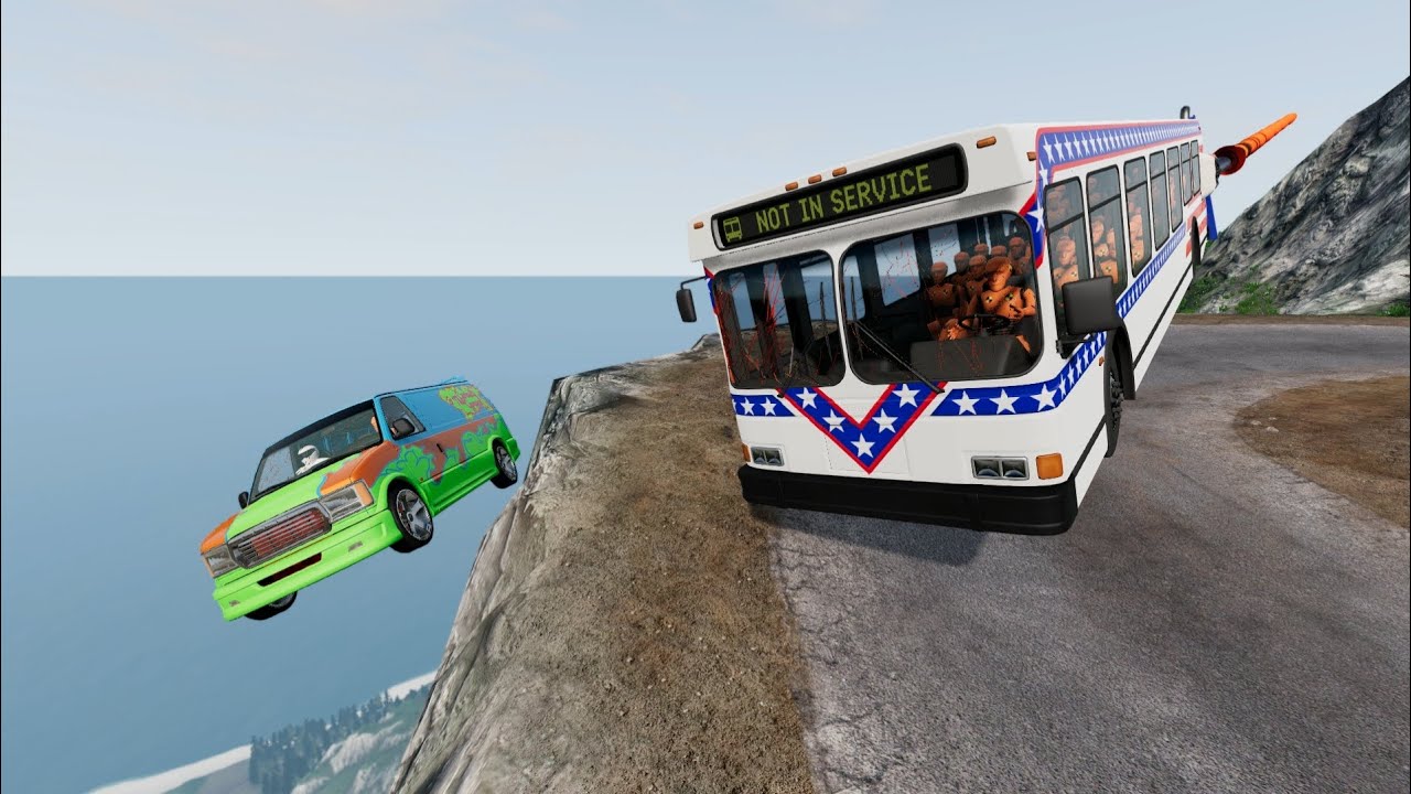Cars vs Cliff Roads #45 - BeamNG.Drive
