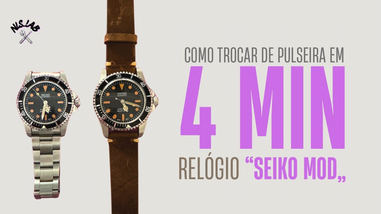 Transforme seu relógio : De Pulseira de Couro para Metal + Ajuste Perfeito - tutorial rápido