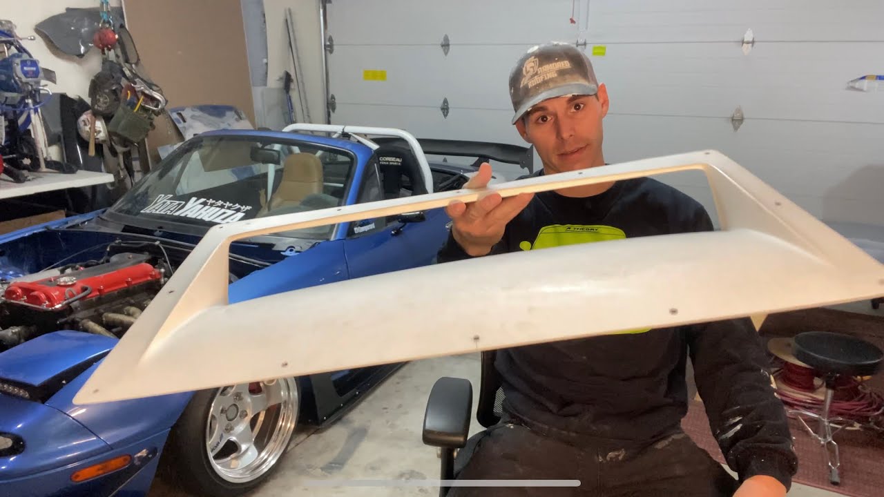 How to install a heat extraction vent into a NA Miata hood.
