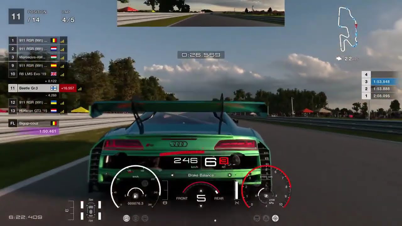 Weekly's:GR3 on Glen long, GR2 fast tires was suzuka (i think..)