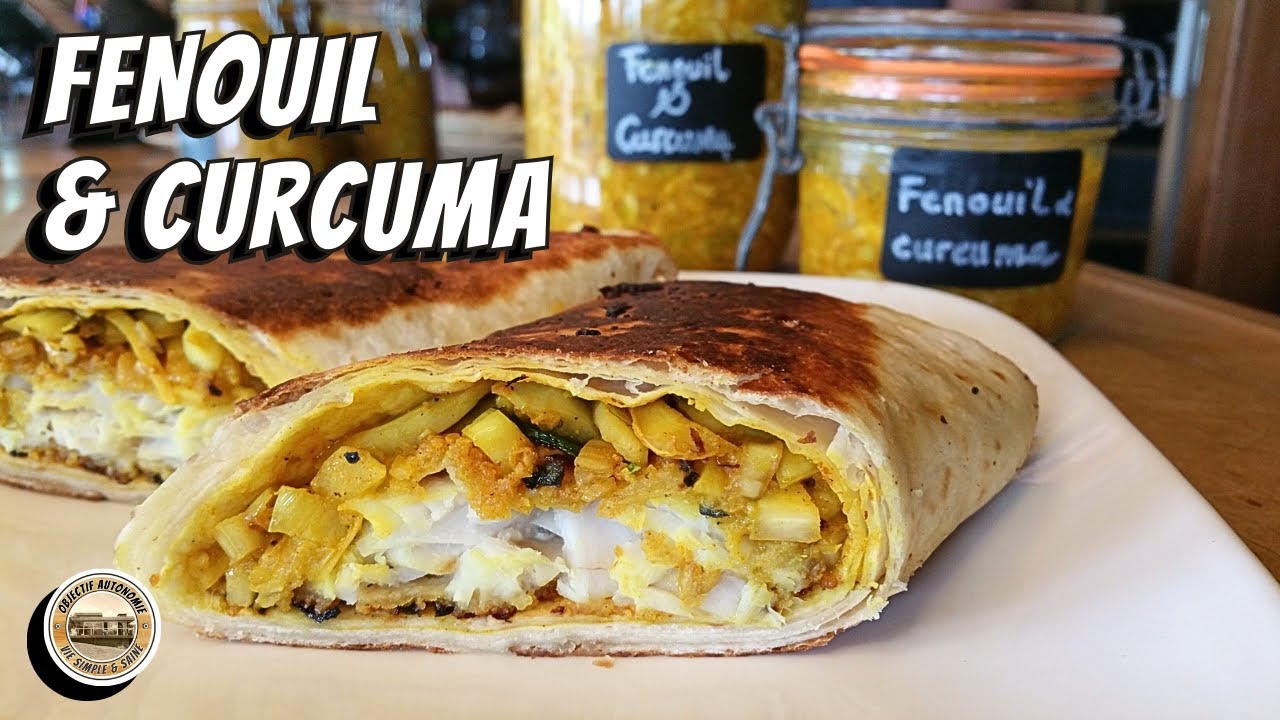 FENOUIL AU CURCUMA LACTOFERMENTE. RECETTE ANTI-INFLAMMATOIRE & PROBIOTIQUE.