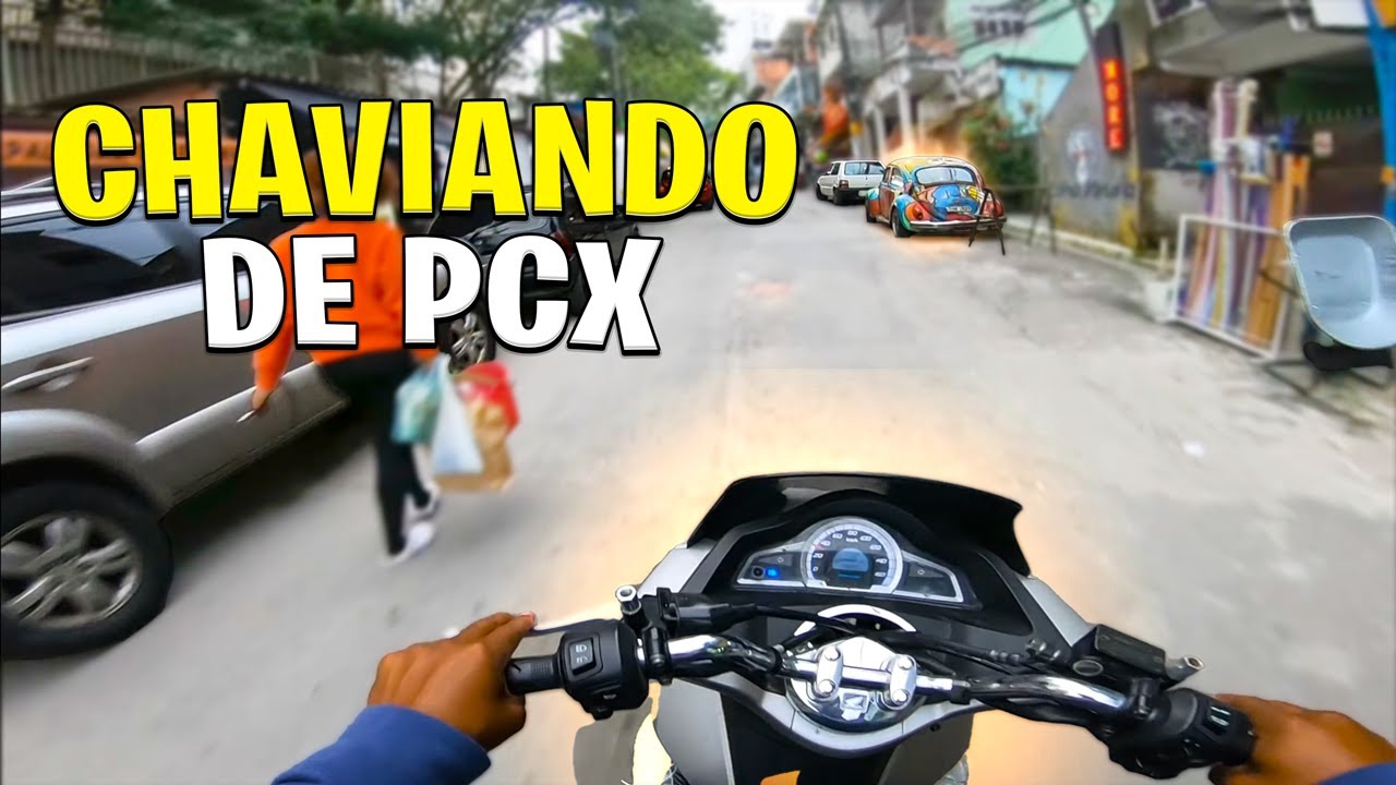 ROLÊ DE PCX SEM RETROVISOR NA FAVELA  #motovlog #pcx #favela