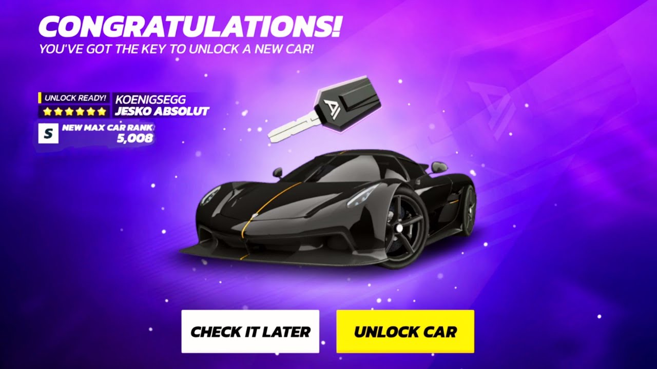 Сколько денег я потратил, чтобы разблокировать свой Koenigsegg Jesko Absolut? | Asphalt Unite