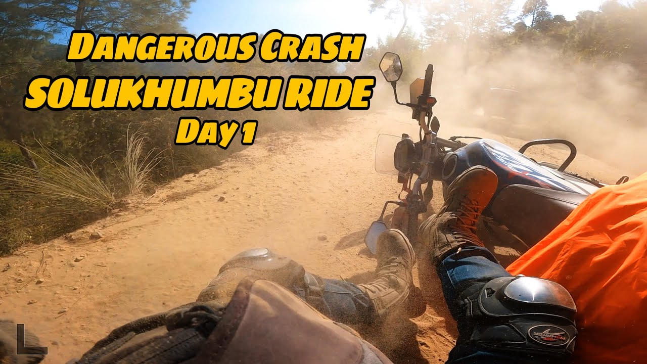 Dangerous Crash in Xpulse 200 || Solukhumbu Ride II Day 1 - Patale