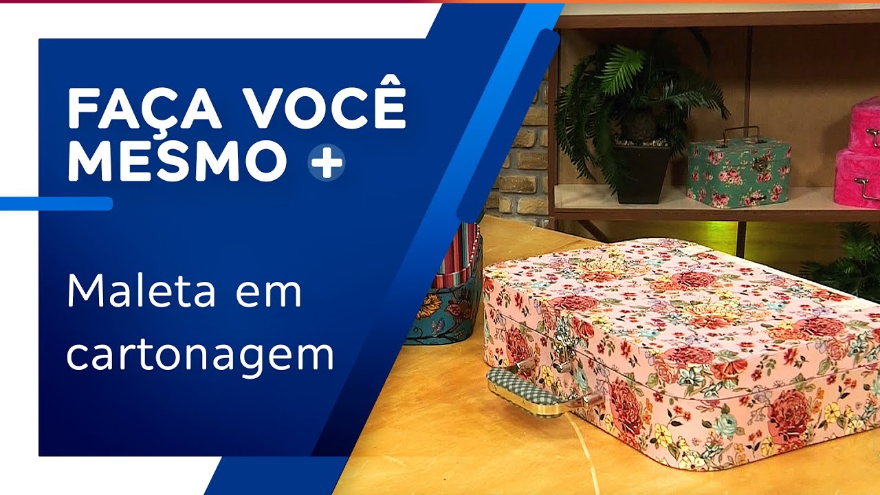 Maleta em cartonagem por Alessandra de Mello - Parte 1