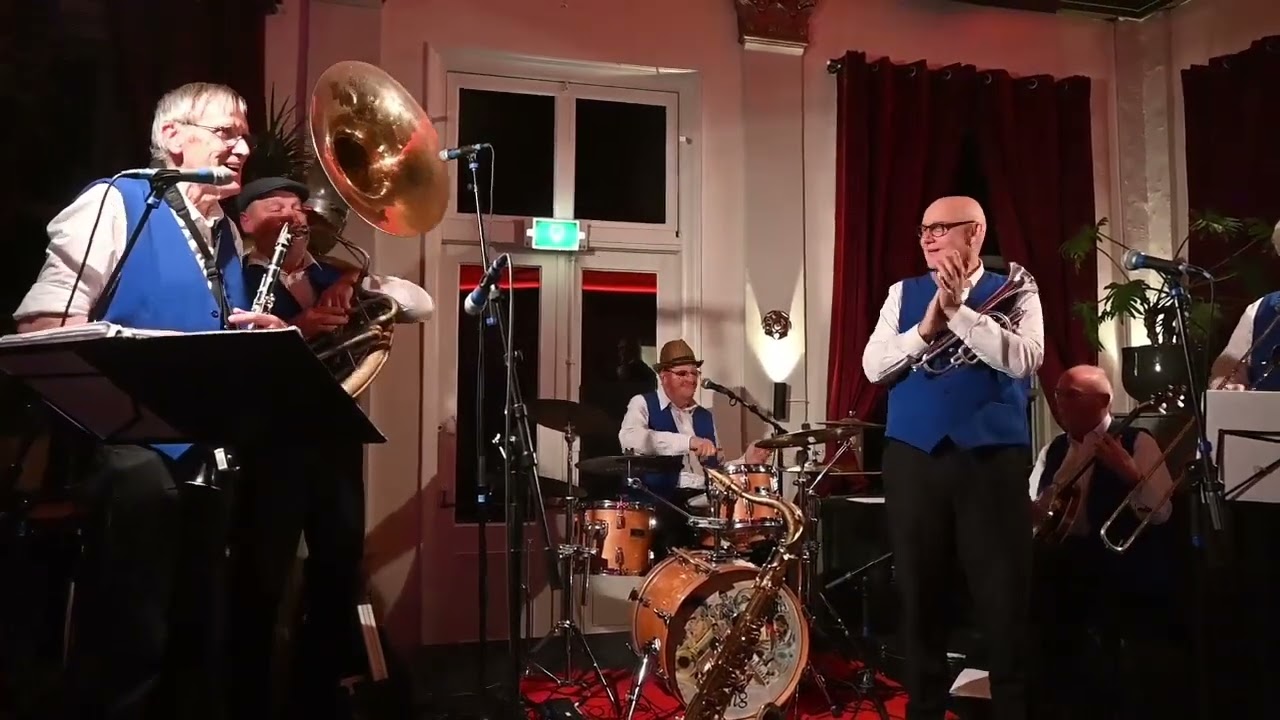 Leidse Blues & Jazzweek 2026 Kroegentocht Willie Ashman original Jazzband. Grandcafé de Burcht