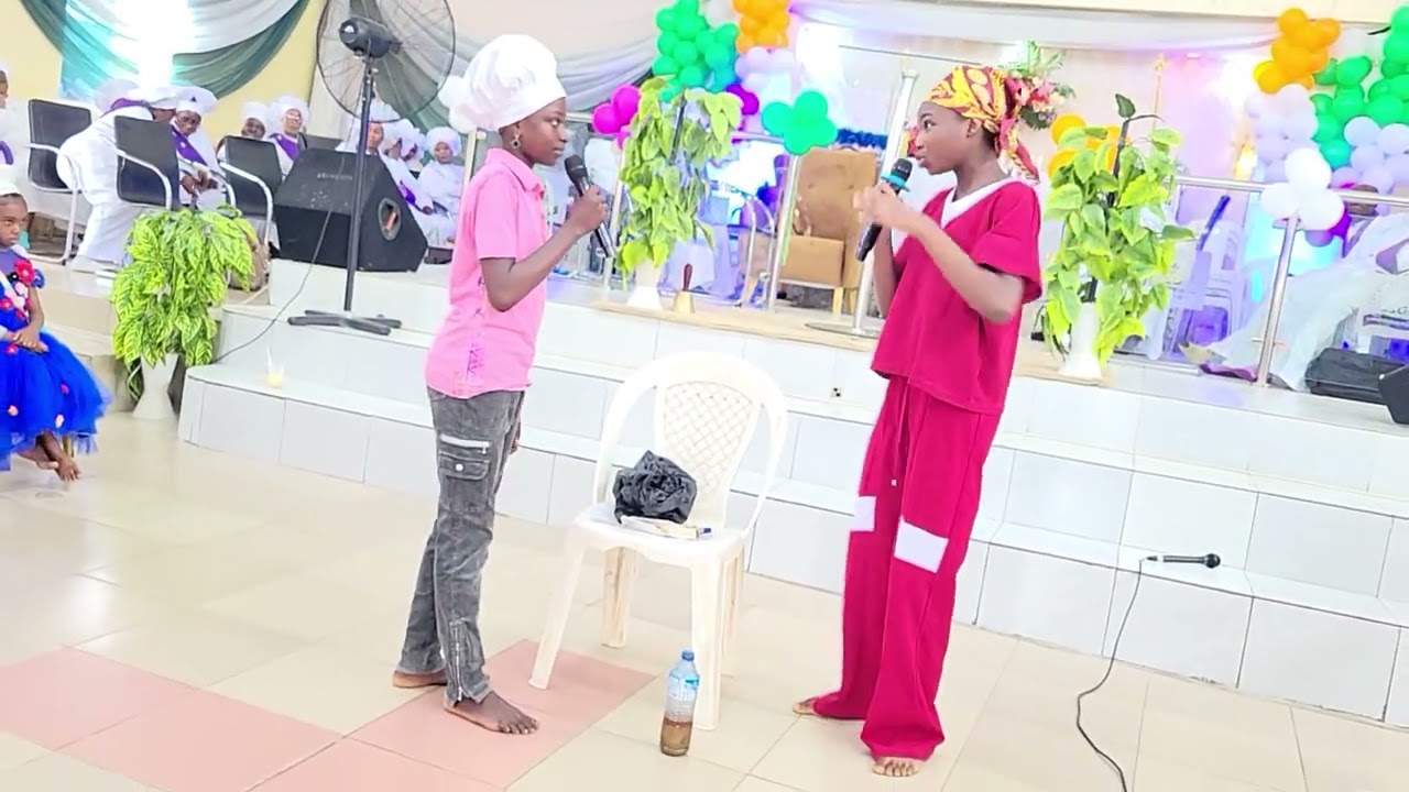 drama from the children harvest thanksgiving.2024