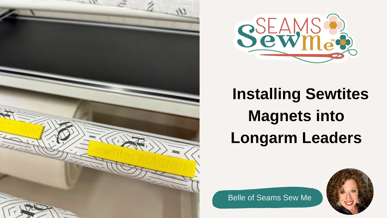 Installing Sewtites Magnets into Longarm Quilting Machine Leaders