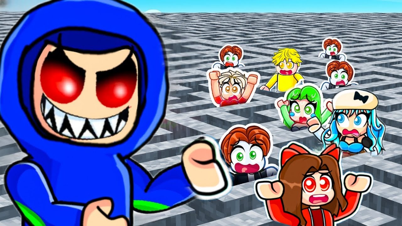 I Cheated Against 100 Players in a GIANT MAZE!