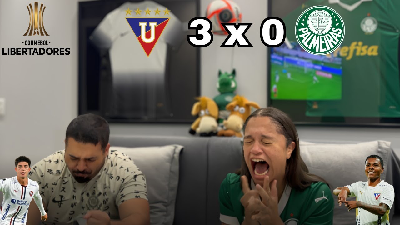 REACT REAÇÕES LDU X PALMEIRAS | Casal Rivalidade