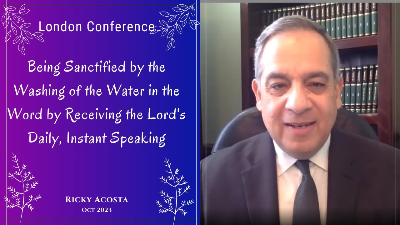 01 - Being Sanctified by the Washing of the Water in the Word by Receiving the Lord's Daily...