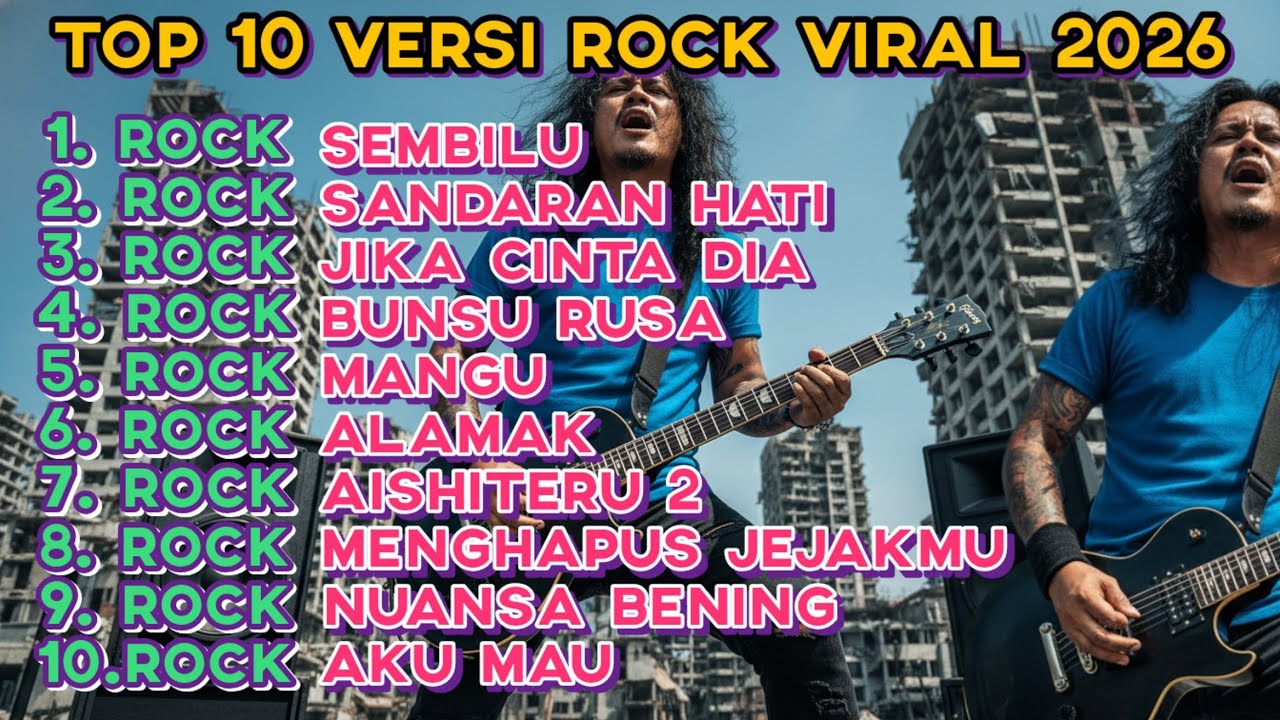 TOP 10 ROCK TERBARU 2026 🔥 VIRAL ROCK PALING GILA, PALING KERAS, PALING MENJIWAI | MODERN ROCK COVER