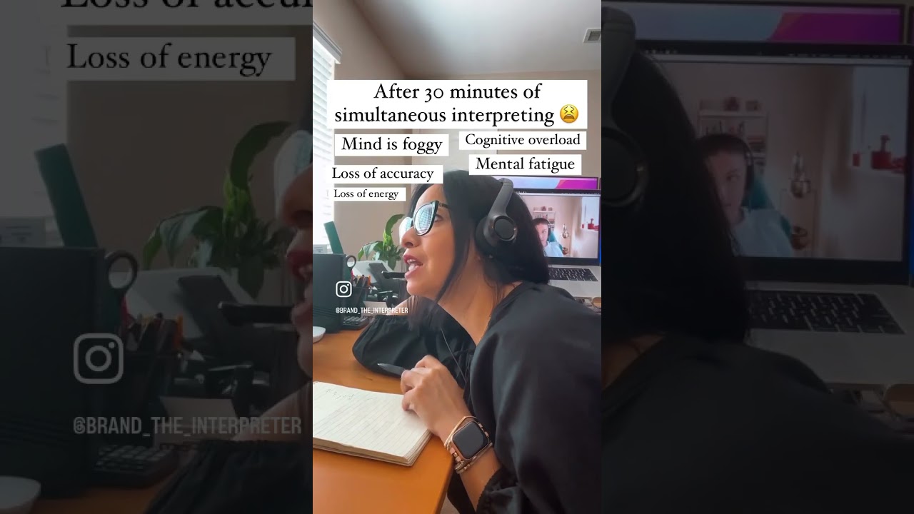 The Simultaneous Interpreter who couldn&rsquo;t (not for more than 30 minutes at least). 😩