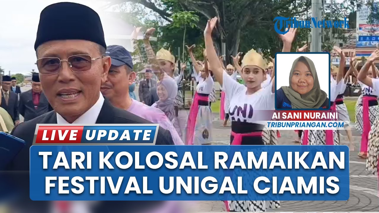 Tari Kolosal Jaipong Jadi Puncak Festival Budaya Unigal dan Konservasi di Alun-alun Ciamis