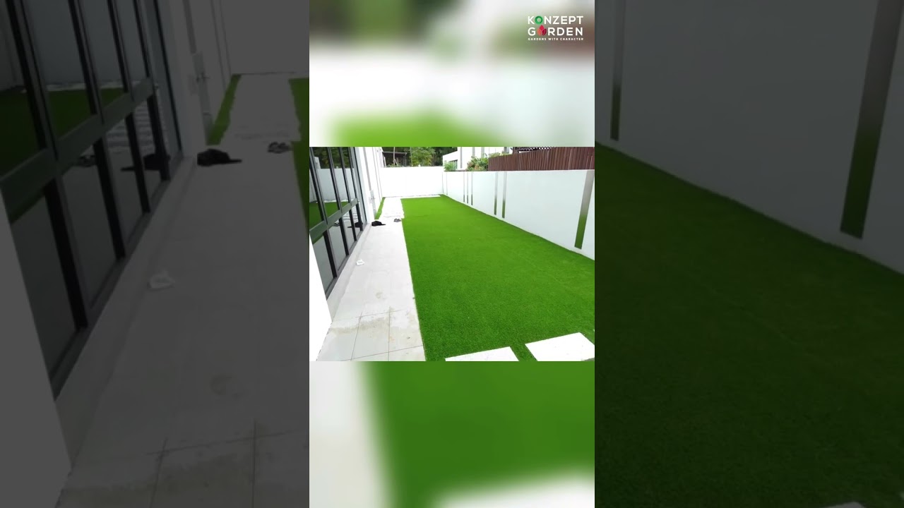 Pemasangan Rumput Tiruan | Hiasan Laman Rumah | Konzept Garden