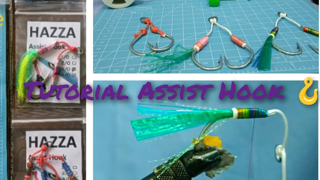 Assist Hook Jigging tutorial / Cara buat assist hook jigging / Assist hook untuk slow jig.