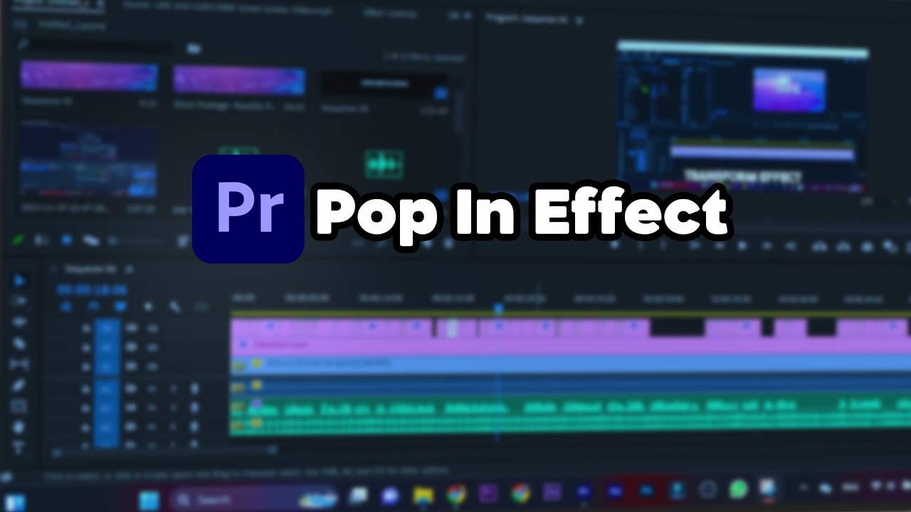 Mastering 'Pop In' Effect in Premiere Pro | Zoxmotion Tutorial #popineffect #premierpro