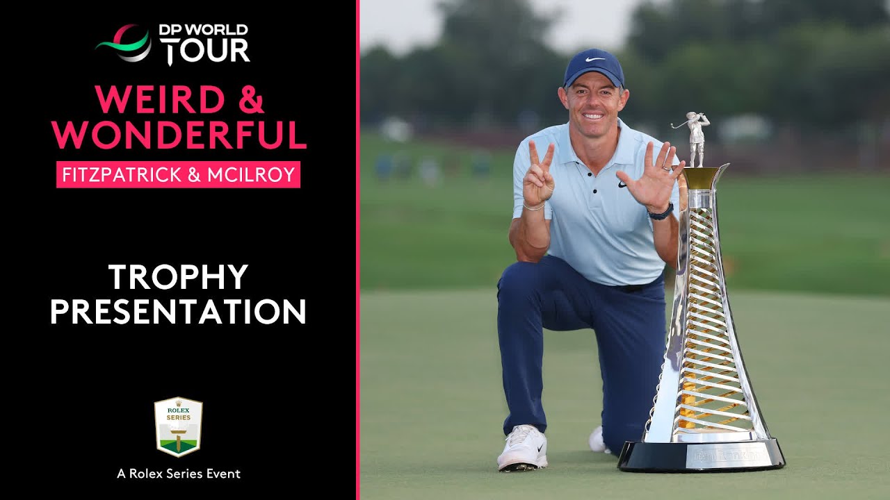 McIlroy & Fitzpatrick Lift the Trophies | Full Trophy Presentation | 2025 DP World Tour Championship