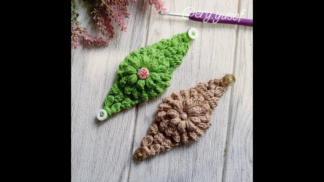 Crochet Popcorn Cluster Stitch Face Mask Adapter Pattern