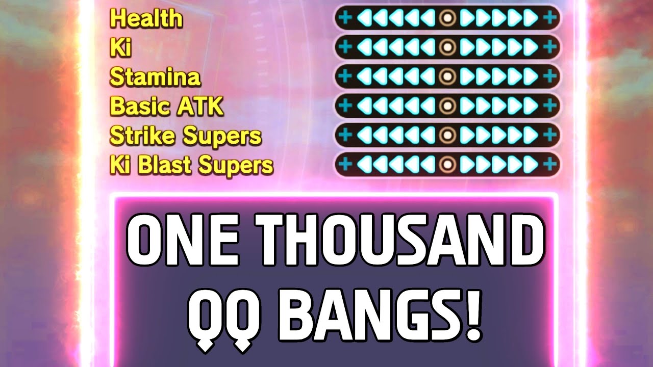 I Made 1000 OVERPOWERED 6 Star QQ Bangs In Dragon Ball Xenoverse 2