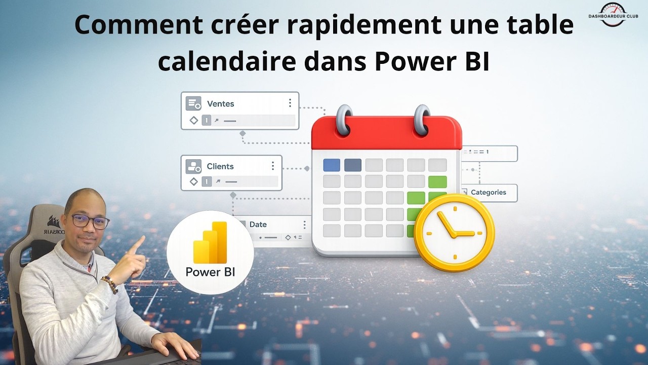 Comment créer rapidement une table calendaire (axe Temps) dans Power BI