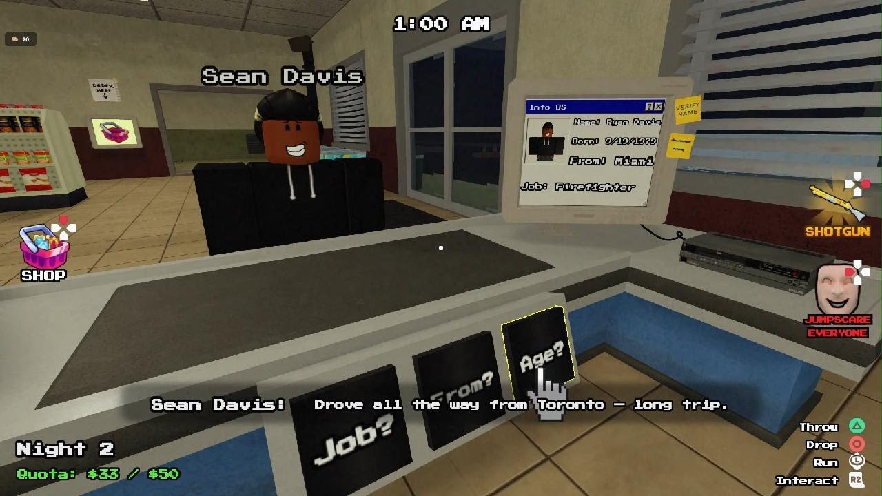 Roblox grocery store, but creepy.
