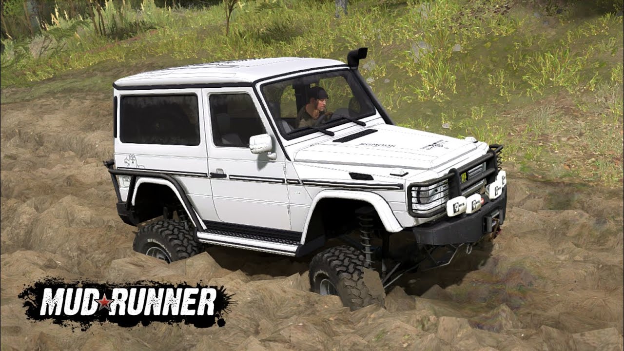 Spintires: MudRunner - MERCEDES BENZ G500 Stuck in Mud 🚐⚠️ MudRunner Gameplay
