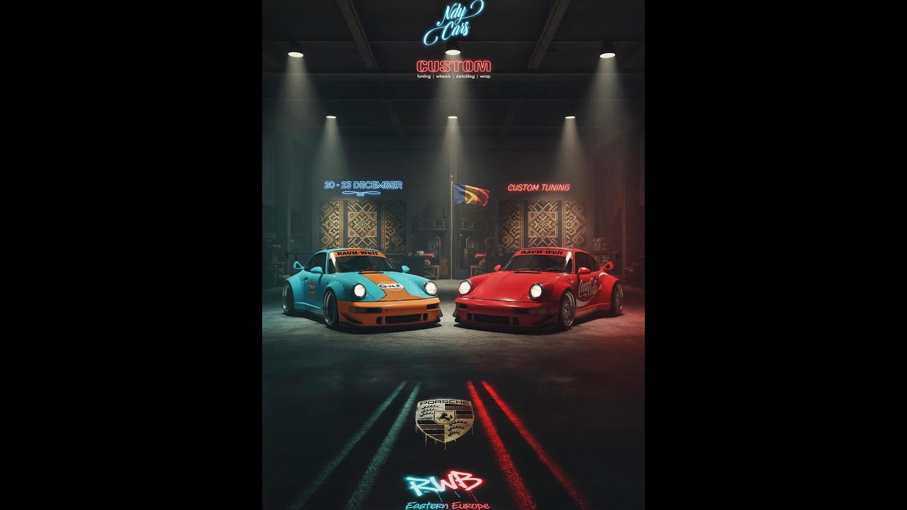 The first RWBs built in Romania | Porsche 911 type 964 in Gulf livery