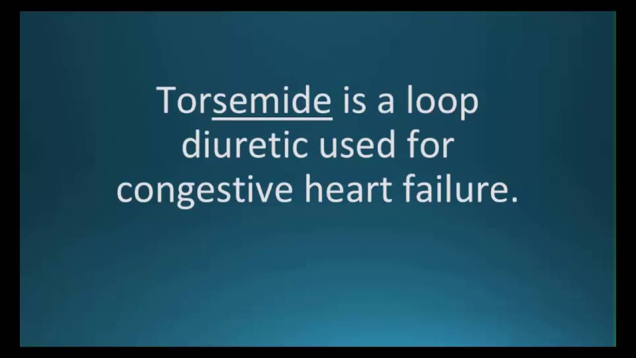How to pronounce torsemide (Demadex) (Memorizing Pharmacology Video Flashcard)