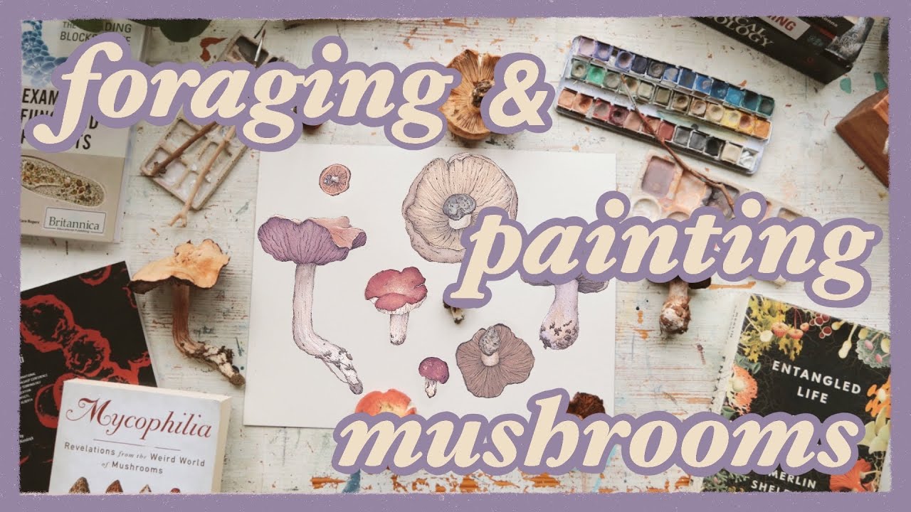 Painting and Foraging Mushrooms 🍄