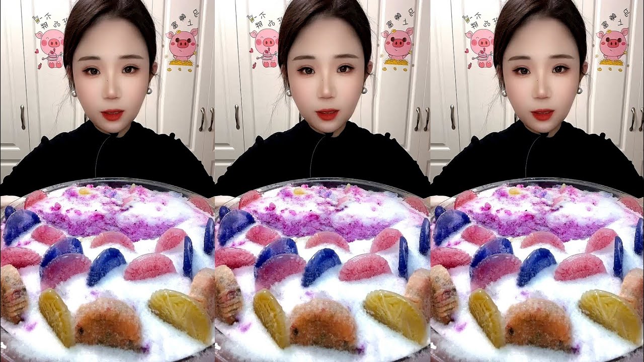 ASMR SHAVED ICE EATING YY