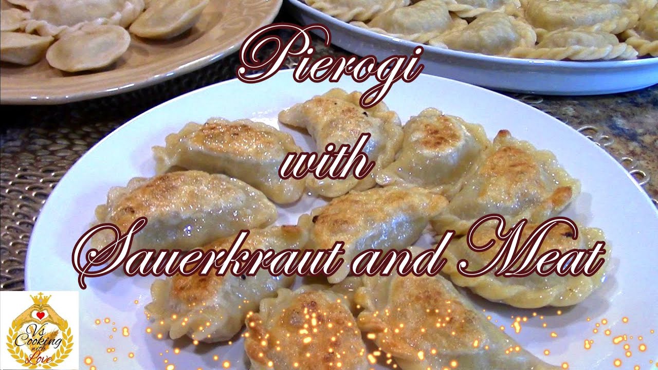 Pierogi-Sauerkraut and Meat. my Mom Age 86 still Makes Them this way Iin Poland OLD POLISH RECIPE
